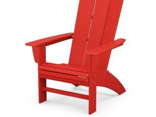 Modern Curveback Adirondack Chair Sunset Red Product Image